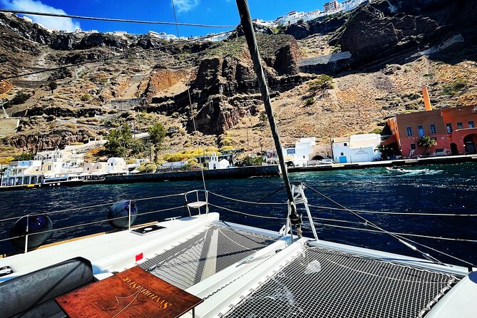 Half Day Premium Catamaran Cruise in Santorini including Oia - Discovering Thirassia’s Scenic Charm