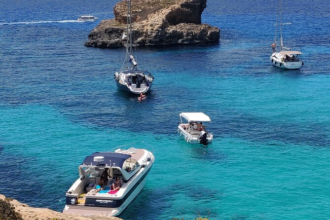 Half-Day Private Boat Charter Tour in Malta, Gozo and Comino - Exploring the Seaside Stops: L-Arax, Blue Lagoon, and Crystal Lagoon