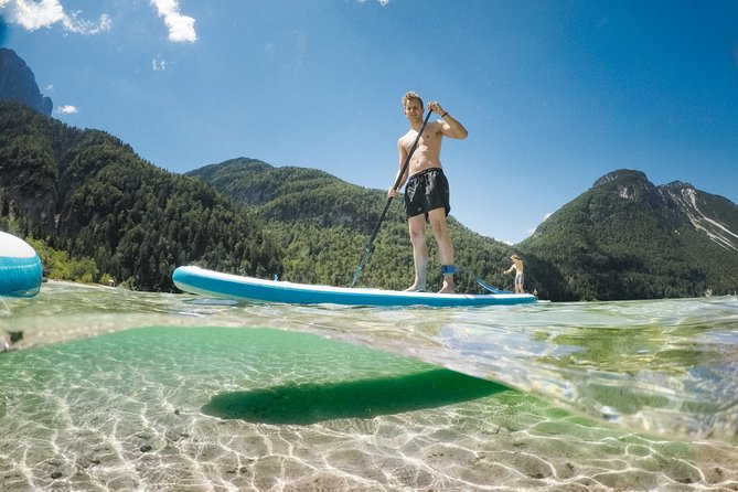 Half Day Stand-up Paddle Boarding (SUP) trip on Lake Predil - Scenic Drive from Bovec to Lake Predil