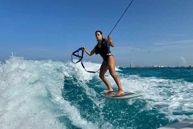 Half Day Wake Surfing and Snorkeling #1 Adventure in Cancun 4hr - The Wake Surfing Experience on the MasterCraft X-Star Boat