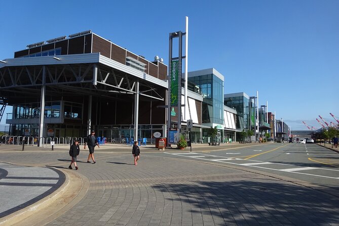 Halifax self-guided walking tour and scavenger hunt - Waterfront Landmarks: Dockyard Clock, Maritime Museum, and HMCS Sackville