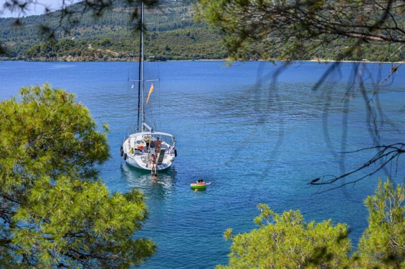 Halkidiki: Private Sailing Yacht Cruise Swim in Blue Waters - Accessing the Tour and Booking Options