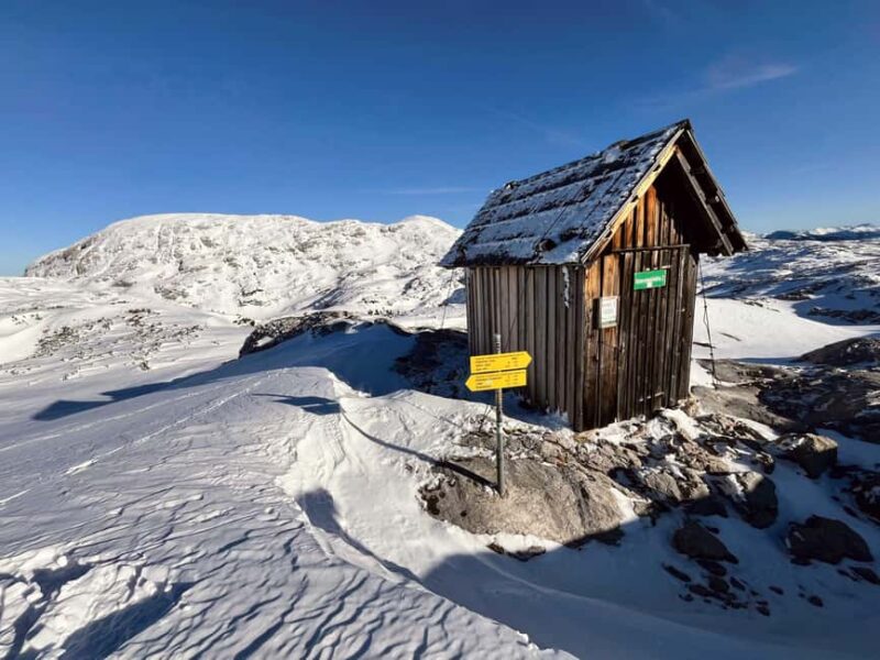 Hallstatt: Panoramic Snowshoe Hike to Heilbronner Cross - Scenic Highlights: Limestone Ridges and Dachstein Views