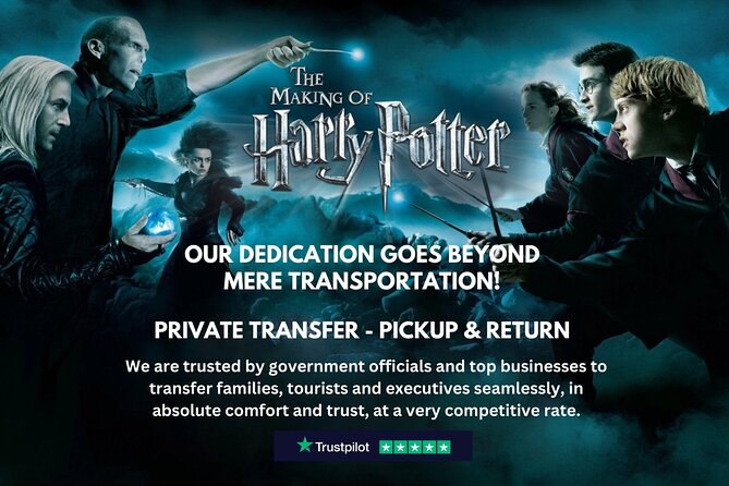 Harry Potter Tour of Warner Bros Studio Chauffeur - Pickup Return - Discover the Comfort and Convenience of the Harry Potter Studio Chauffeur Tour