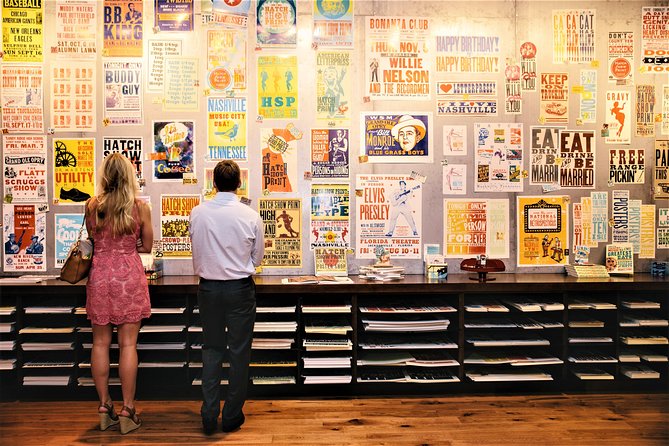 Hatch Show Print Studio Tour & Country Music Hall of Fame Combo - Creating Your Own Letterpress Poster