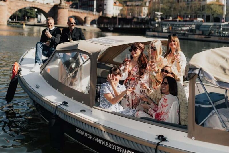 Heidelberg: Boat ride Heidelberg Private boat with captain 1.5 hours for up to 2 guests - Heidelberg: Private Boat Ride with Captain – A Romantic Waterway Escape