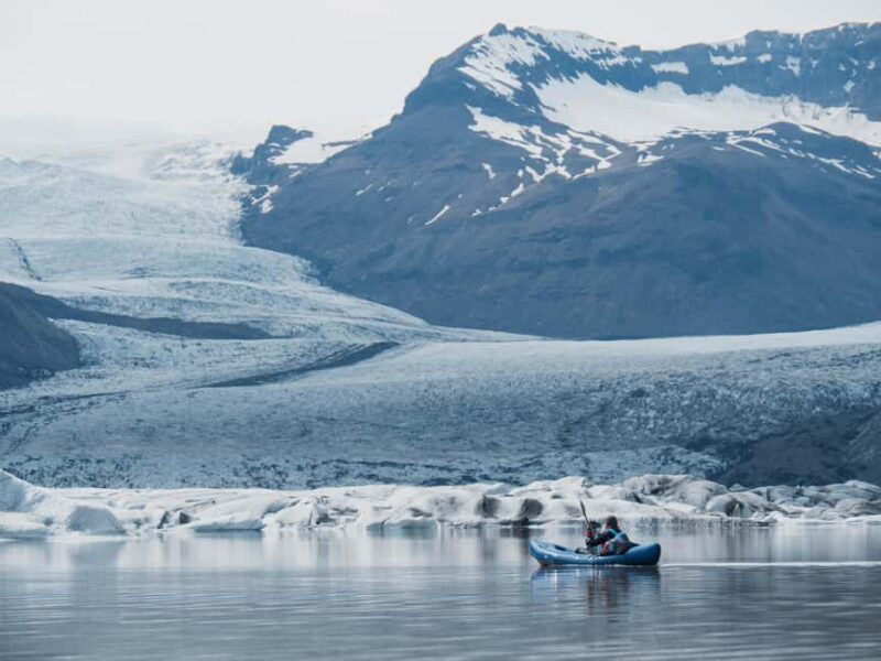 Heinabergslón Glacier Lagoon Kayak and Hike - Meet at Hotel Smyrlabjörg for a Scenic Drive to the Glacier Lagoon