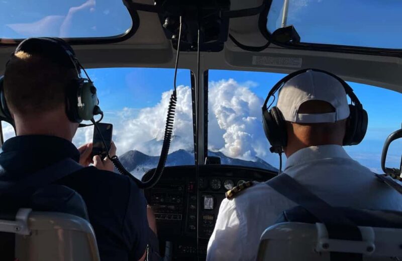 Helicopter flight over Etna from Fiumefreddo to the top of the volcano and back - Key Points