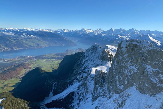 Helicopter tour to the Stockhorn mountain, with great view to the Swiss Alps - Stockhorn Mountain and Lake Thun from Above