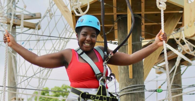 Henderson, Minnesota: High Ropes Obstacle Course Experience - Location and Meeting Point at Kerfoot Canopy Tour