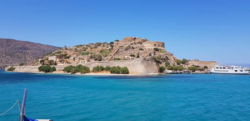 Heraklion Areas : Elounda Boat Trip -The Authentic - Visiting Pirates Barbarossa’s Cave