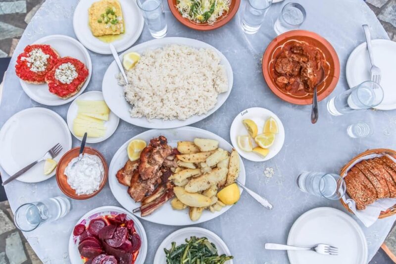 Heraklion City: Greek Food Tasting Walking Tour - Tasting Olives, Cheeses, and Cured Meats in a Local Tavern