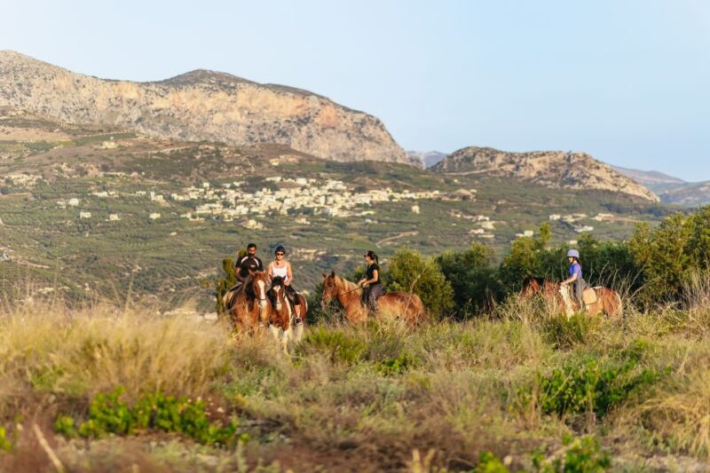 Heraklion: Finikia Horse Riding Tour with Lunch or Dinner - Key Points