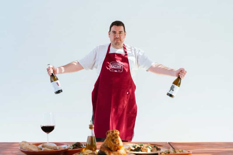 Heraklion, Galatas village: Cretan Cured meat tasting & BBQ - Dining in the Courtyard of the Charcuterie