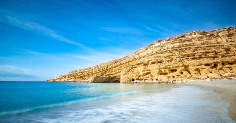 Heraklion: Matala Beach, Hippie Caves, and Gortyn Day Trip - Transition to Matala Beach: The Iconic Seaside Town