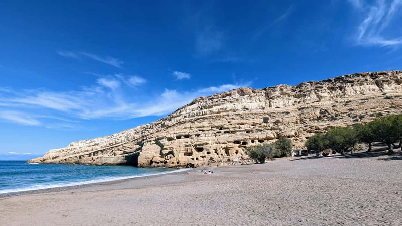Heraklion: Matala & Zaros Hidden Treasures Day Trip - Sunbathing and Cave Exploration in Matala