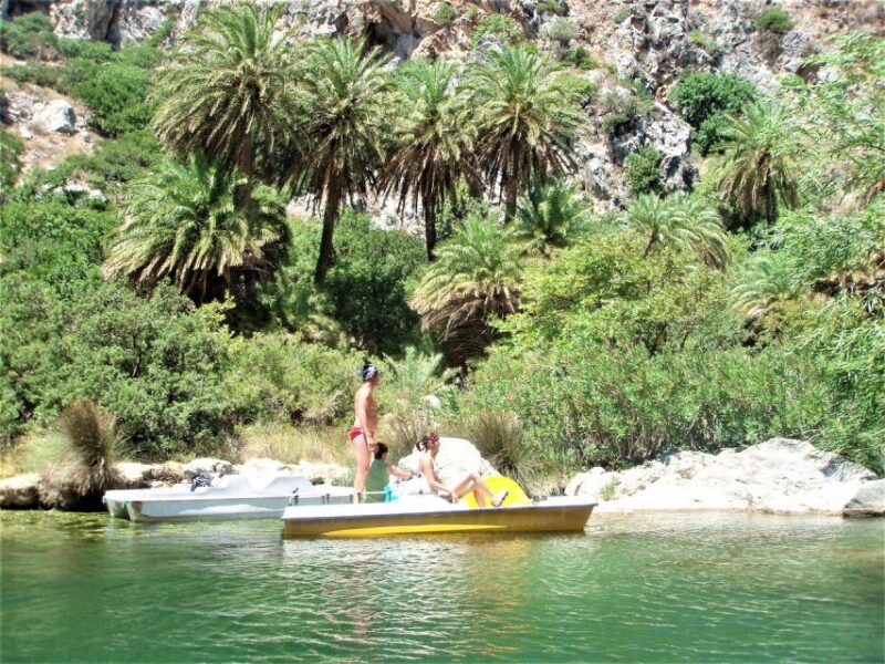 Heraklion: Preveli Palm Beach Boat Trip & Rethymno Town Tour - Tour Logistics and Included Services