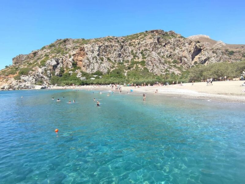 Heraklion: Preveli Palm Beach Boat Trip & Rethymno Town Tour - Highlights of the Guided Experience