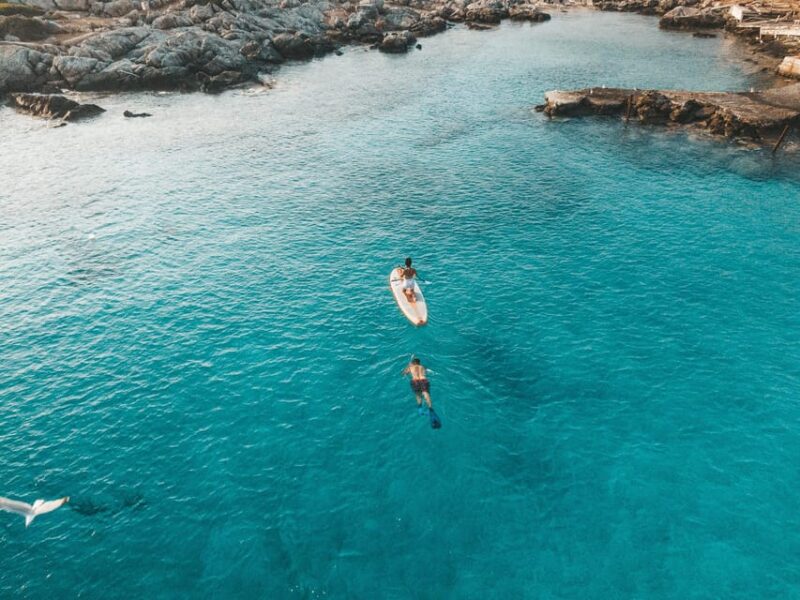 Hersonissos: Private Catamaran Cruise, Dia Island with Lunch - Key Points