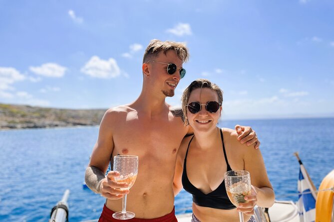 Hersonissos: Private Sunset Catamaran Cruise, Snack & Drinks - Sunset Views and Relaxation in the Aegean