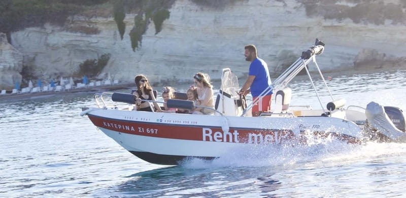 Hersonissos: Rent a Boat - No License Needed - Practical Details: Pickup, Safety, and Fuel Policies