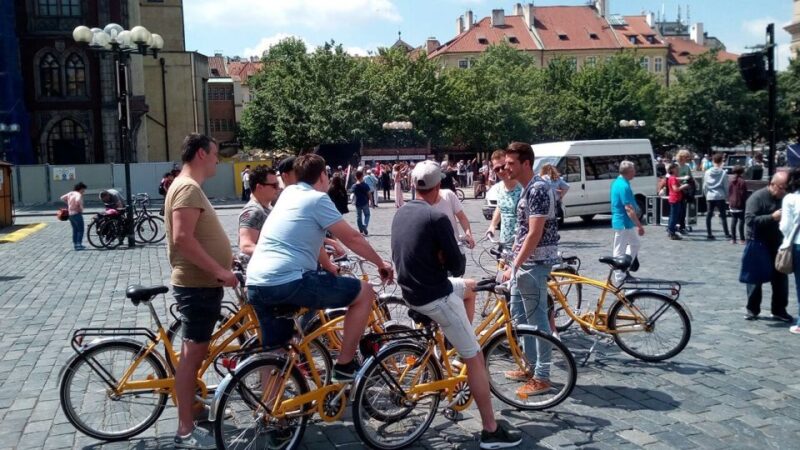 Hidden Prague Bike Tour - Vibrant Naplavka Quay and the Return Journey