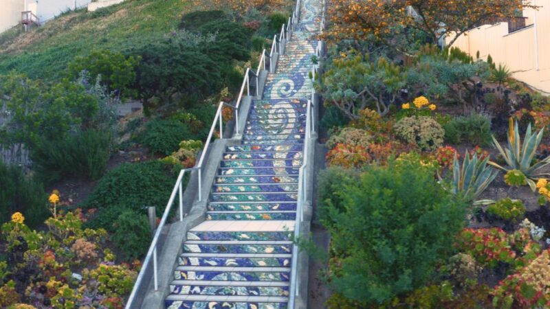 Hidden Stairways of San Francisco - Spectacular Views of the Golden Gate Bridge and Park