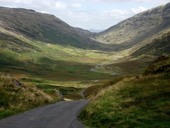 High Adventure: Mountain Passes & Muncaster Castle from Oxenholme - Navigating the Steep Wrynose and Hardknott Passes