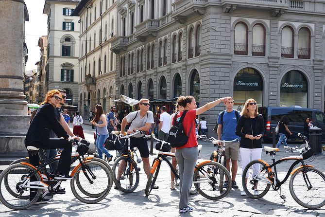 Highlights of Florence Bike Tour (E-bike Upgrade Available) - Pausing at Piazza Santa Croce