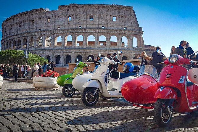 Highlights of Rome Vespa Sidecar Tour in the Afternoon with Gourmet Gelato stop - Exploring Rome’s Iconic Squares and Historic Sites