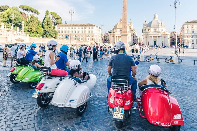 Highlights of Rome Vespa Sidecar Tour in the Afternoon with Gourmet Gelato stop - Immersive Neighborhoods and City Landmarks
