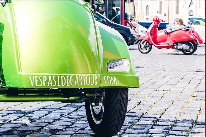 Highlights of Rome Vespa Sidecar Tour in the Afternoon with Gourmet Gelato stop - Practical Details and Participant Considerations