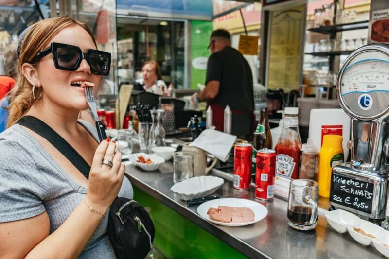 Highlights of Vienna: Local Food, Coffee & Market Tour - Enjoying Coffee and Pastries in Historic Viennese Cafes