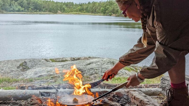 Hike, traditional food, guided wood burning outdoor sauna - Cooking Traditional Forest Food in Nature