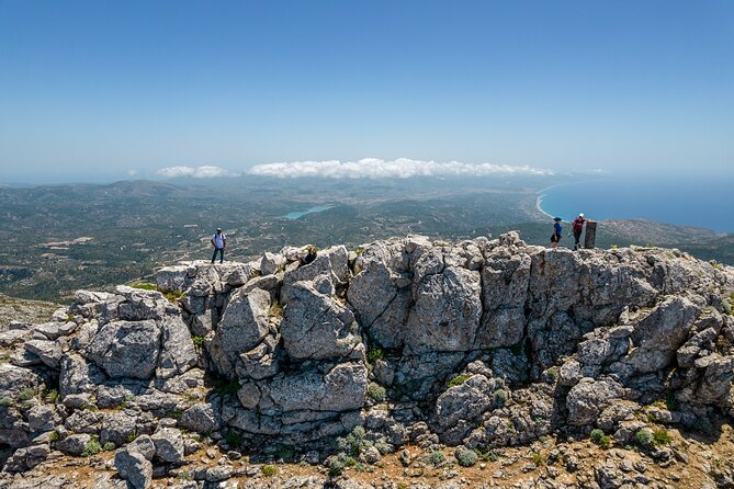 Hiking Mountain Akramitis Rhodes - pick up service available - Reaching the Summit of Rhodes Second-Highest Peak