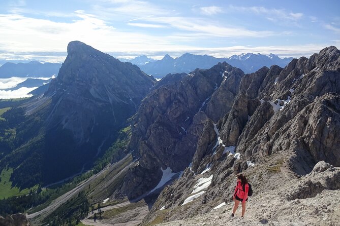 Hiking tour in the World Natural Heritage Unesco Dolomites - Scenic Drive to Würzjoch Pass Crossing