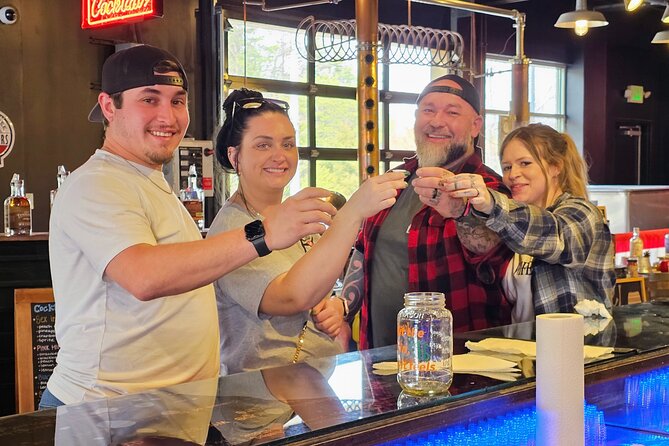 Hillbilly Booze Cruise Tasting Tour - Sampling at Mountain Brothers Brewing Company