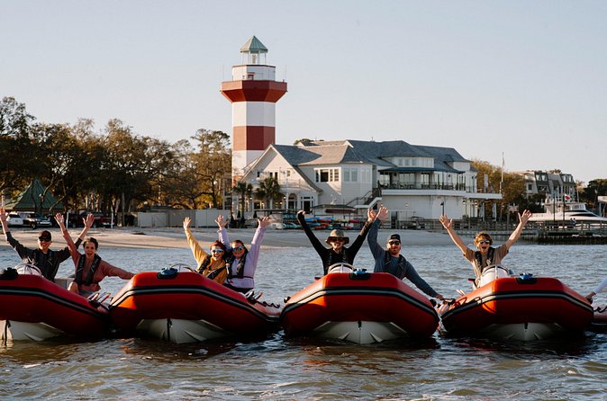 Hilton Head Sunset Dolphin and Sightseeing Tour via Mini Boat - Harbour Town Lighthouse and Museum Stop