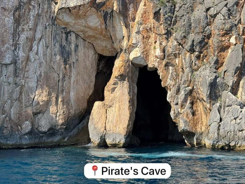 Himara:Pirate'sCaveTourwithswimstops&snorkeling(8-10persons) - The Ultimate Sunset Boat Tour of Himara’s Beautiful Coastline