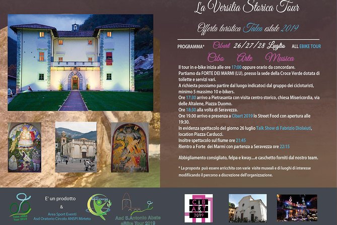 Historic Versilia by e-bike. From the sea to the hills passing through Pietrasanta - Discover the Charm of Versilia on an E-Bike Tour