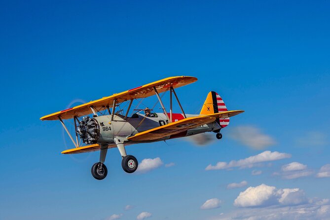 Historical Flight in an Open Cockpit Biplane from WWII - Experience a WWII Training Biplane Flight for Just $139.44 in Phoenix