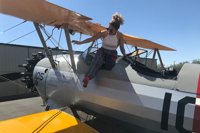 Historical Flight in an Open Cockpit Biplane from WWII - Key Points