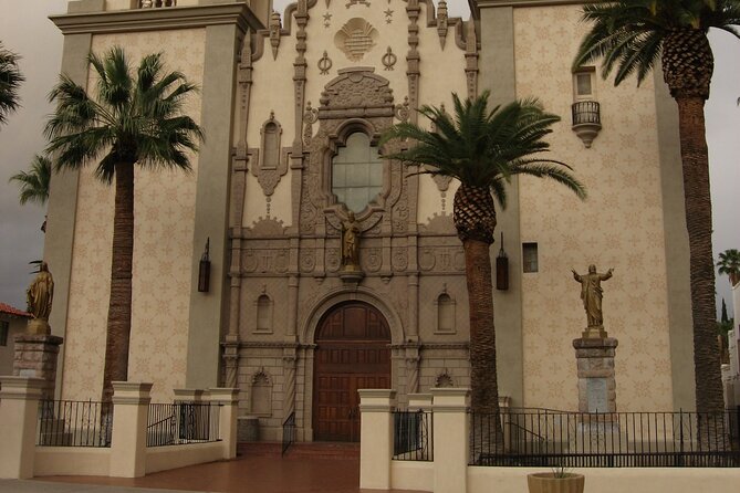 Historical Guided Tour in Tucson - Passing by the St. Augustine Cathedral and Hotel Congress