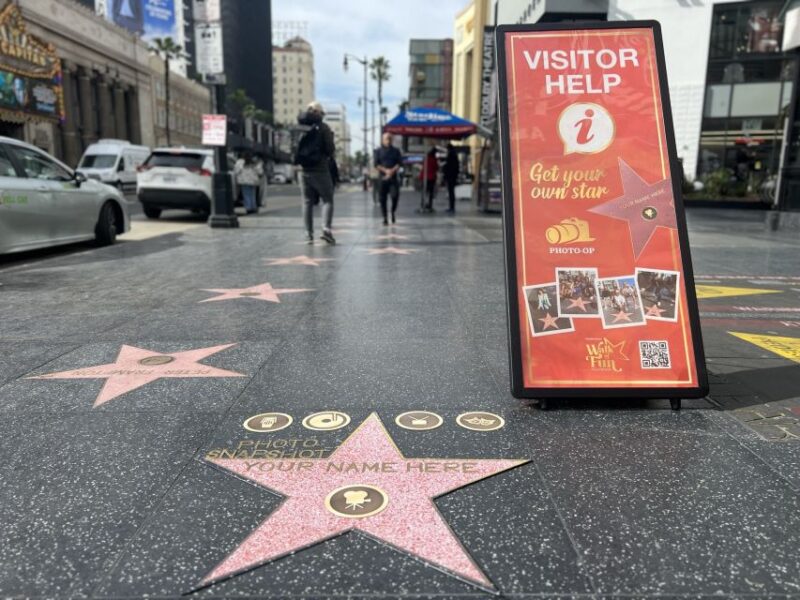 Hollywood: Make Your Own Star Walk of Fame Photo Experience - Key Points