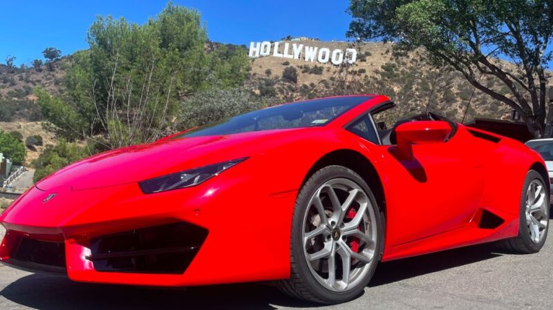 Hollywood Sign 50 Min Lamborghini tour (drive or be driven) - Expert Guides and Fascinating Hollywood Anecdotes