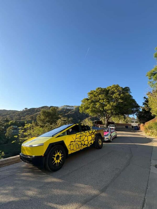 Hollywood Sign Tesla X, Spyder or Cybertruck Tour 2h-2 stops - Why This Tour Stands Out in Hollywood Sightseeing