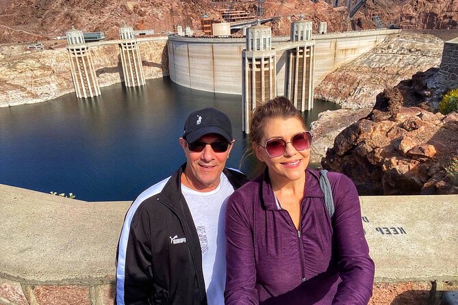 Hoover Dam Walk-On-Top Tour w/ Seven Magic Mountains & Vegas Sign - Crossing the Hoover Dam Bypass Bridge