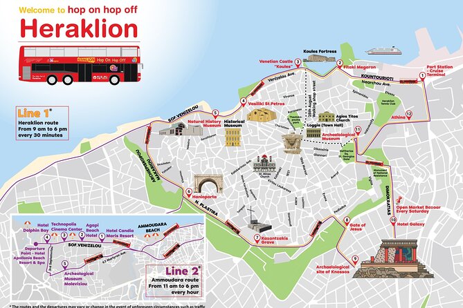 Hop-On Hop-Off Sightseeing Bus Tour in Heraklion - Flexibility with the 48-Hour Ticket and Extra Stops