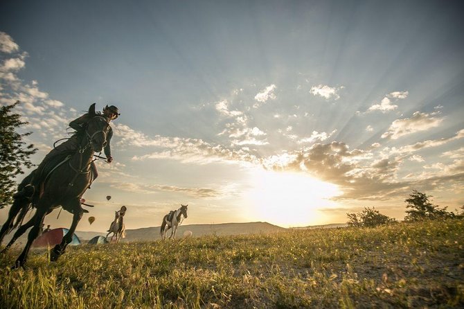 Horse Riding in Cappadocia in fairy chimeys - Sunset Photos at Cappadocia’s Famous Viewpoint