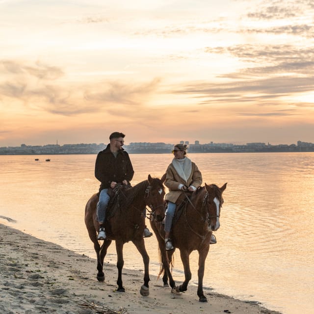 Horseback Riding On The Beach At Sunset - The Briefing in the Arena Before the Ride